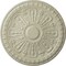 Ekena Millwork Raymond Ceiling Medallion (Fits Canopies up to 5 3/8"), Hand-Painted Clear Yellow, 18"OD x 1 1/4"P CM18RA2CYF - alternate 1